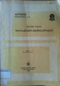 Manajemen Kepegawaian