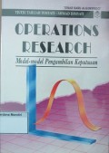 Operations Research Model -Model Pengambilan Keputusan
