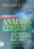 Pengantar Analisis Kebijakan Publik ed 2